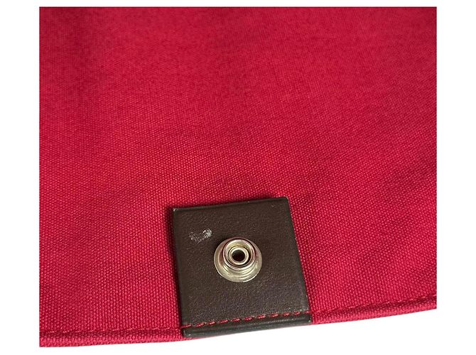 Hermès Bolso Hermes para mujer Castaño Negro Roja - vista 9