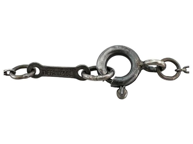 Autre Marque Tiffany Crescent Moon Anhänger Halskette Silber - Ansicht 4