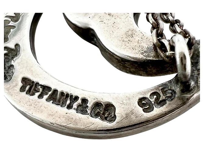 Autre Marque Tiffany Crescent Moon Anhänger Halskette Silber - Ansicht 8