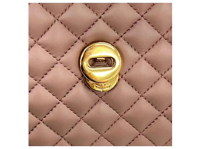 Borsa a tracolla Salvatore Ferragamo Vara Ribbon Rosa - vista 14