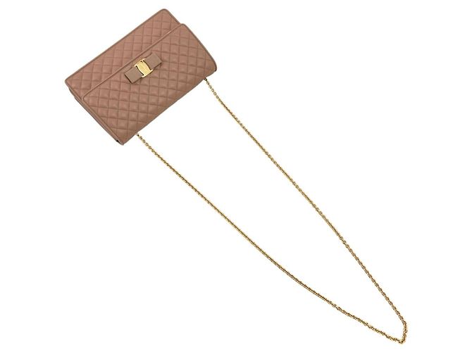 Borsa a tracolla Salvatore Ferragamo Vara Ribbon Rosa - vista 5