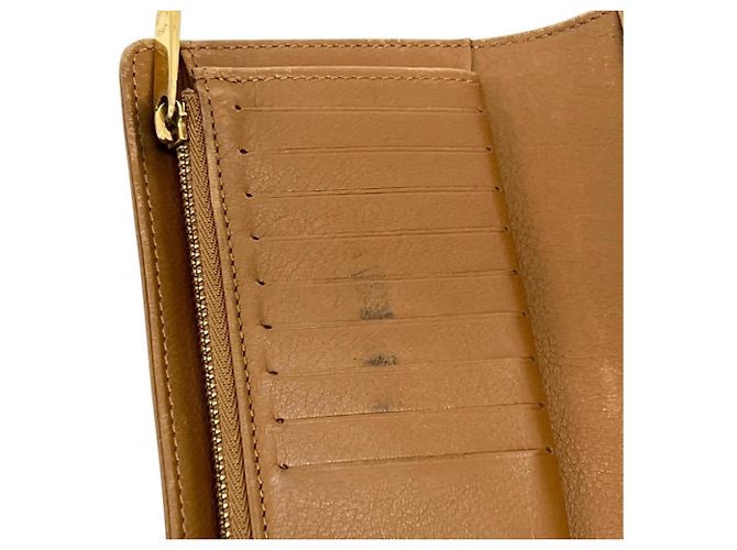 Louis Vuitton Portefeuille Amelia Mahina Long Wallet Beige - vista 14