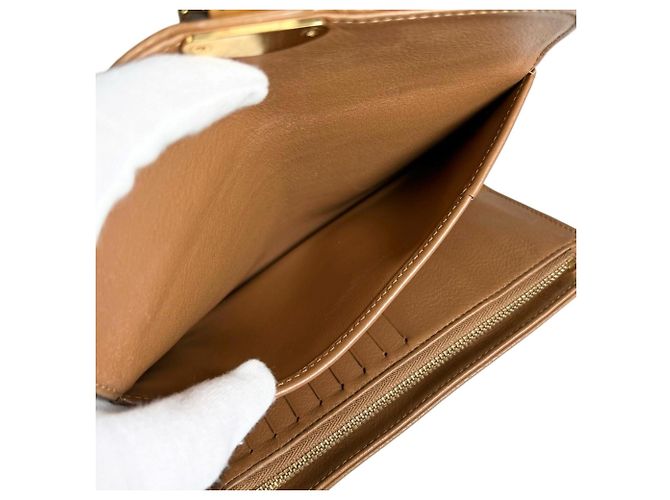 Louis Vuitton Portefeuille Amelia Mahina Long Wallet Beige - vista 7