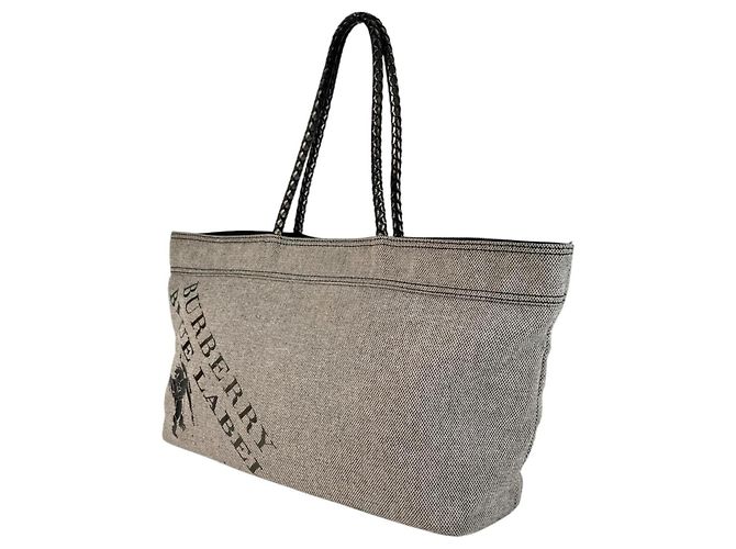 Borsa Tote Burberry da Donna Marrone Argento - vista 4