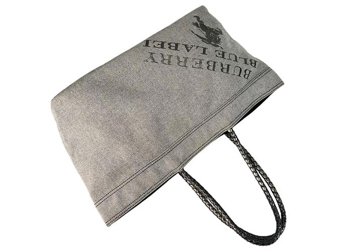 Borsa Tote Burberry da Donna Marrone Argento - vista 5
