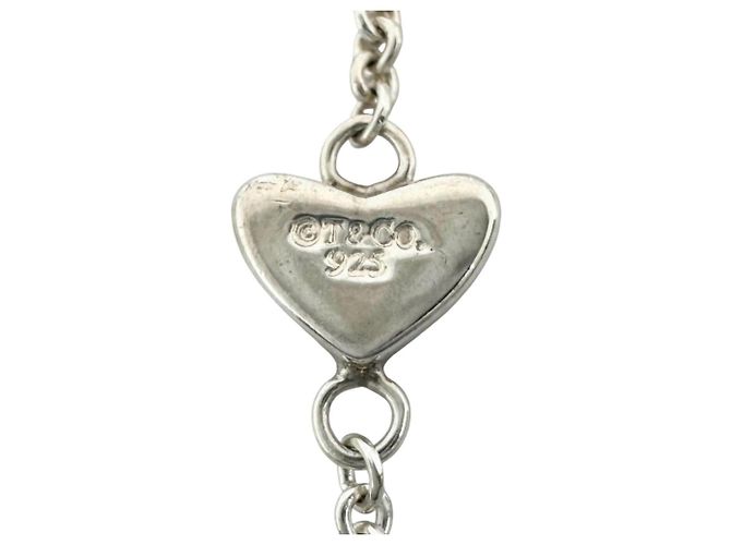 Autre Marque Tiffany Heart Link Lariat Halskette Silber - Ansicht 6