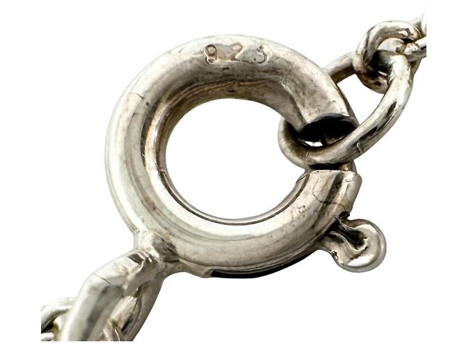 Autre Marque Tiffany Heart Link Lariat Halskette Silber - Ansicht 7