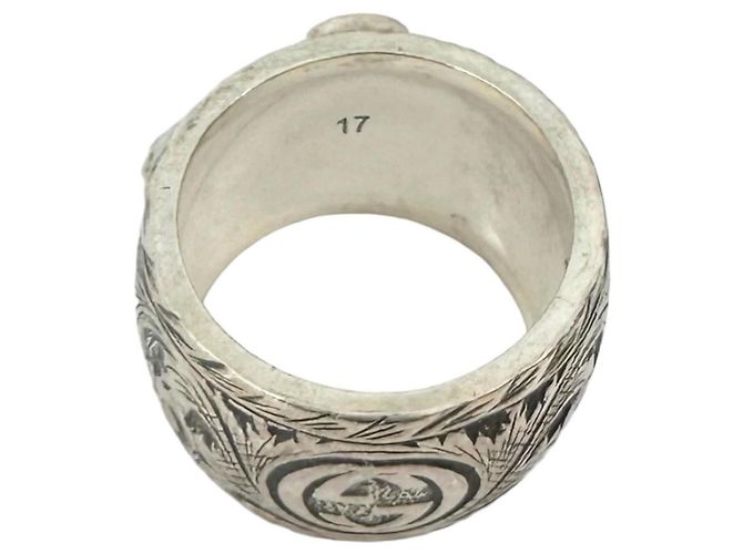 Anello Band Gucci Garden Testa di Tigre Argento - vista 2