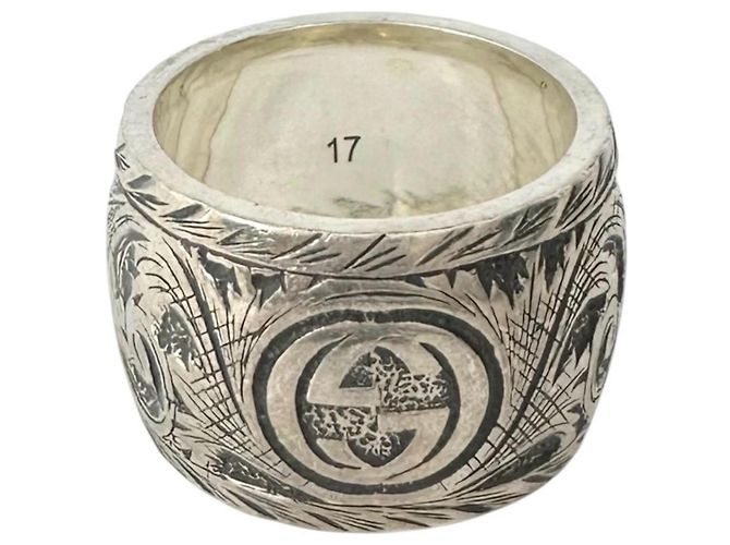 Anello Band Gucci Garden Testa di Tigre Argento - vista 3