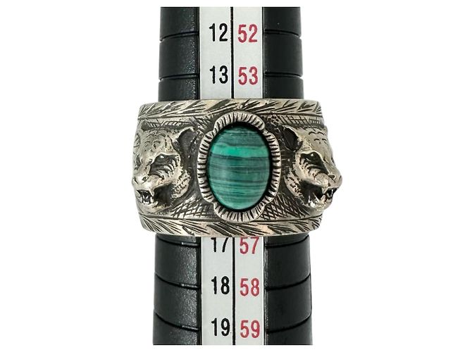 Anello Band Gucci Garden Testa di Tigre Argento - vista 8
