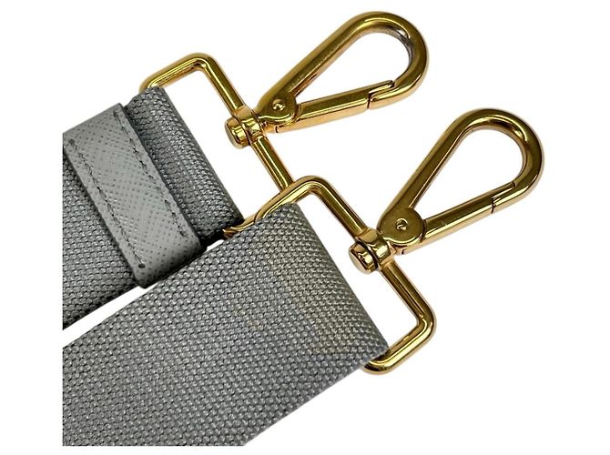 Bolso Prada Canapa M 1BG642 Gris - vista 18