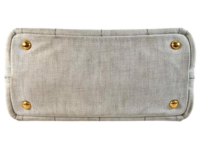 Bolso Prada Canapa M 1BG642 Gris - vista 3