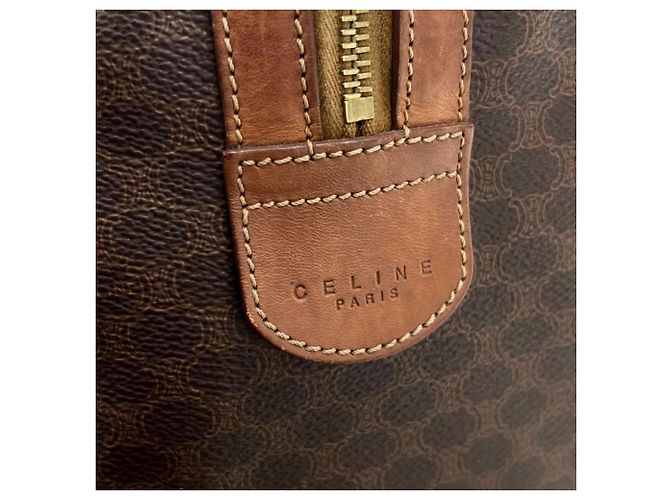 Céline Sac à main Celine Macadam Boston Bag Marron - vue 13