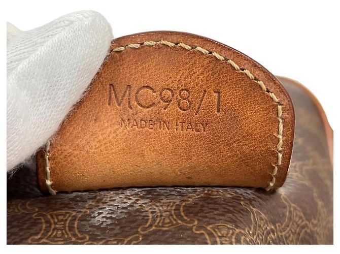Céline Sac à main Celine Macadam Boston Bag Marron - vue 14