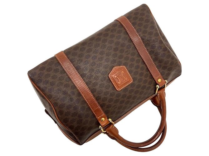 Céline Sac à main Celine Macadam Boston Bag Marron - vue 5