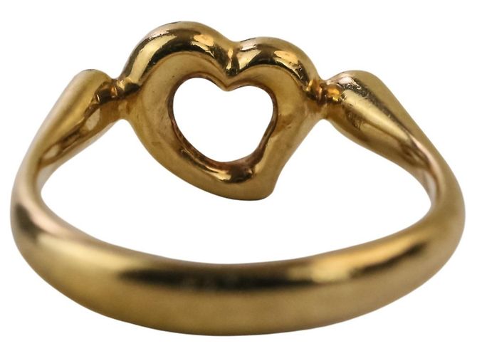 Autre Marque Tiffany & Co. Open Heart Ring aus 18K Gold und Diamanten Golden - Ansicht 6