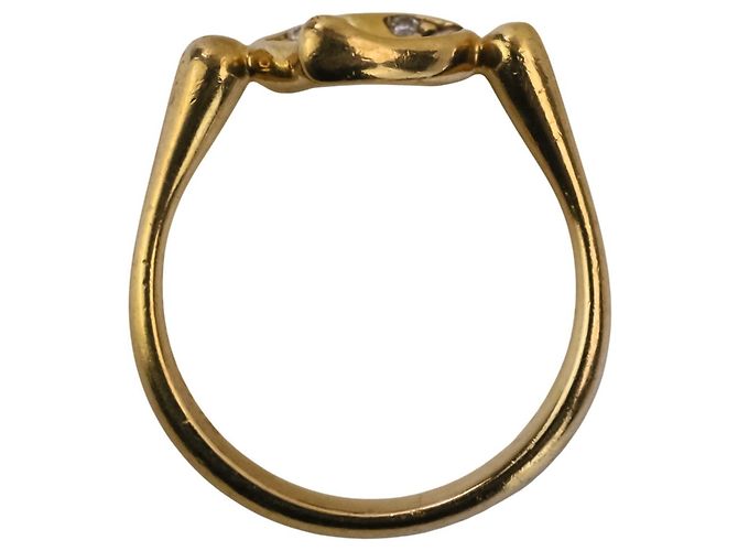 Autre Marque Tiffany & Co. Open Heart Ring aus 18K Gold und Diamanten Golden - Ansicht 7