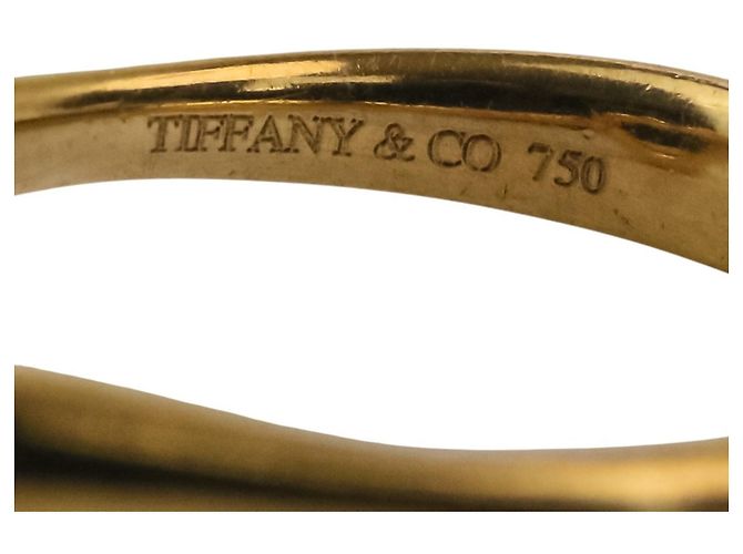 Autre Marque Tiffany & Co. Open Heart Ring aus 18K Gold und Diamanten Golden - Ansicht 8