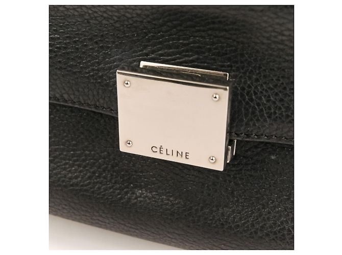 Céline Celine Trapeze Medium Sac à main/Sac à épaule 2-Way Noir - vue 13