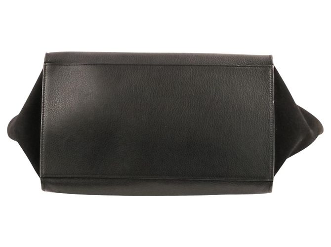 Céline Celine Trapeze Medium Sac à main/Sac à épaule 2-Way Noir - vue 8