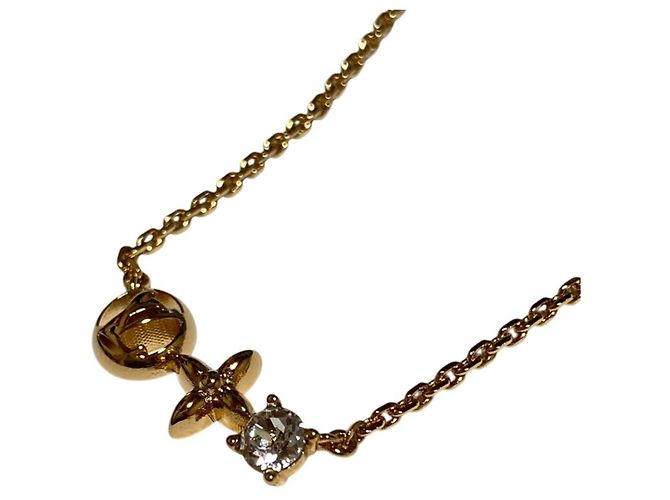 Collar con colgante de oro Louis Vuitton Dorado - vista 2