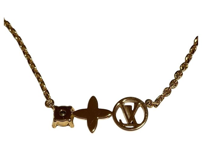 Collar con colgante de oro Louis Vuitton Dorado - vista 5