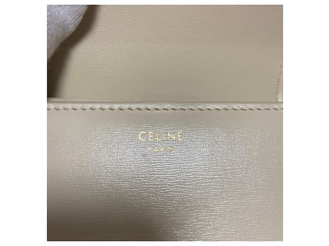 Céline Carteira de aba Small Triomphe Celine Cru - vista 12