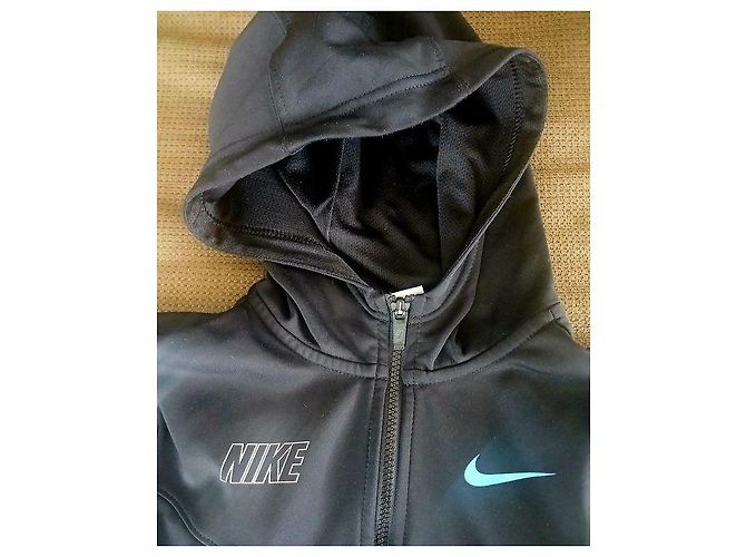 Giacca con cappuccio Nike Sportswear Repeat per bambini Nero - vista 2