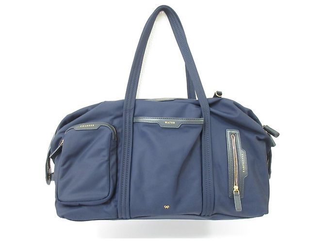 Anya Hindmarch Inflight Schultertasche Marineblau - Ansicht 2