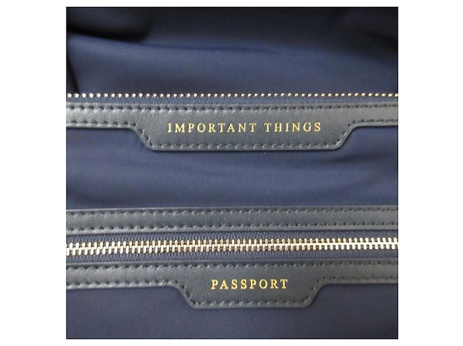Anya Hindmarch Inflight Schultertasche Marineblau - Ansicht 8