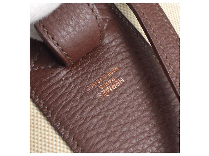 Hermès Hermes Acapulco Vanity Toile with Leather Beige - Ansicht 4