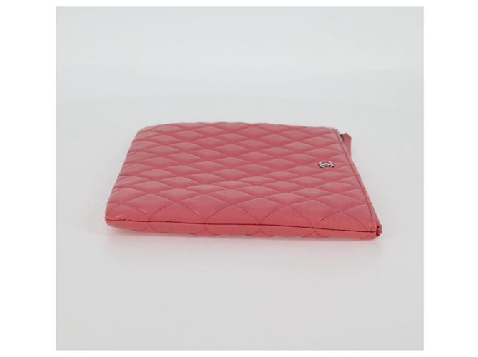 Chanel CC Casino O Case Clutch aus gestepptem Lammleder Medium Pink - Ansicht 4