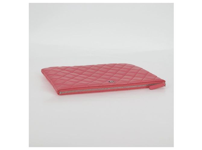 Chanel CC Casino O Case Clutch aus gestepptem Lammleder Medium Pink - Ansicht 5