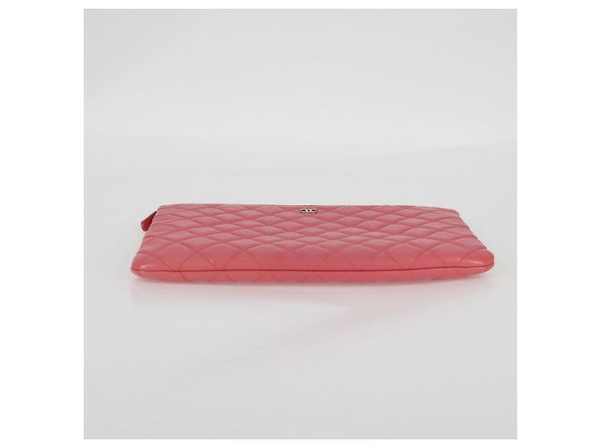 Chanel CC Casino O Case Clutch aus gestepptem Lammleder Medium Pink - Ansicht 6