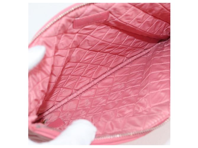 Chanel CC Casino O Case Clutch aus gestepptem Lammleder Medium Pink - Ansicht 7