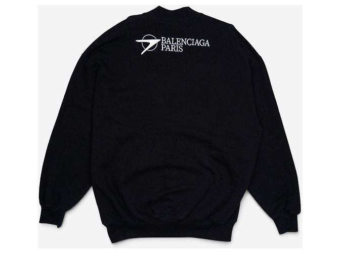 Balenciaga Paris Racing Arrow Pullover Schwarz - Ansicht 2