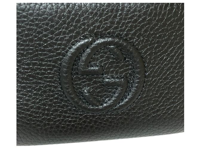 Monedero de piel GUCCI Soho Interlocking G Negro - vista 6