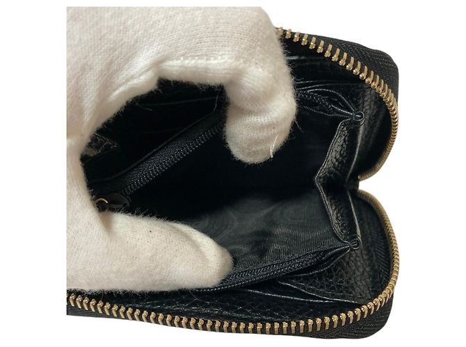Monedero de piel GUCCI Soho Interlocking G Negro - vista 9