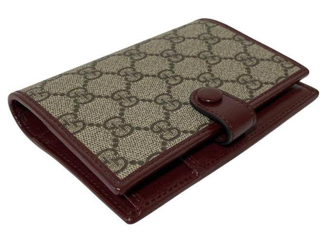 Gucci GG Supreme Kartenetui Rot Beige - Ansicht 3