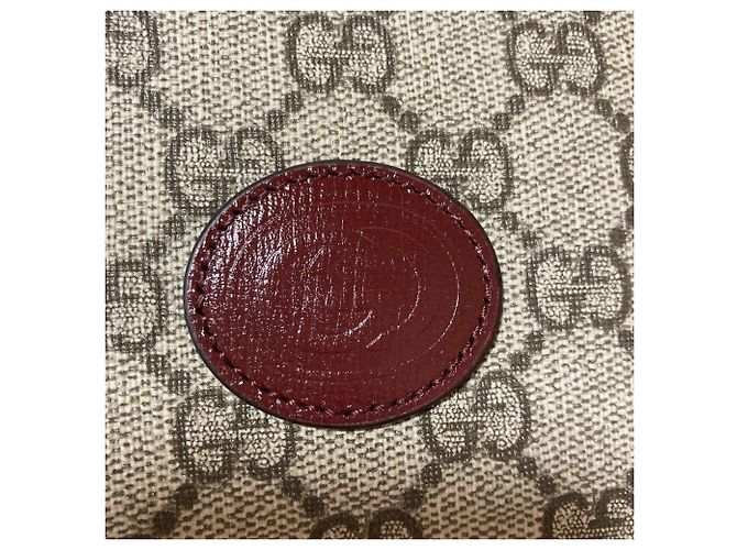 Gucci GG Supreme Kartenetui Rot Beige - Ansicht 5