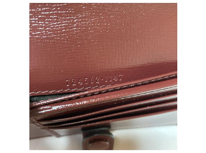 Gucci GG Supreme Kartenetui Rot Beige - Ansicht 8