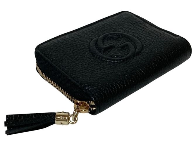 Monedero de piel GUCCI Soho Interlocking G Negro - vista 2