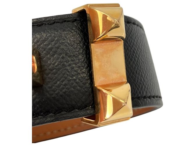 Hermès HERMES Collier de Chien Charm Armband Schwarz - Ansicht 9