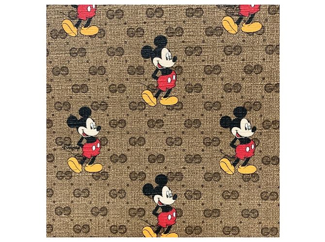 GUCCI Disney Collaboration Micro GG Supreme Clutch Bag Braun - Ansicht 6
