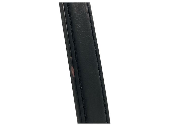 Céline Bolsa de Ombro em Couro Celine Teen Triomphe Preto - vista 16