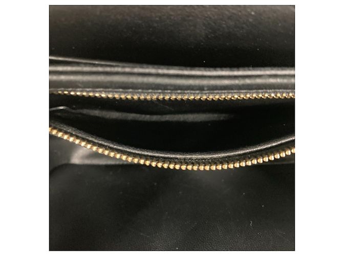 Céline Bolsa de Ombro em Couro Celine Teen Triomphe Preto - vista 5