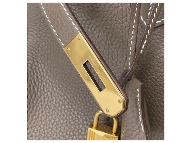 Hermès Bolsa Hermes Birkin 30 em Etoupe Gray Cinza Taupe - vista 15