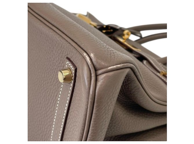 Hermès Bolsa Hermes Birkin 30 em Etoupe Gray Cinza Taupe - vista 18