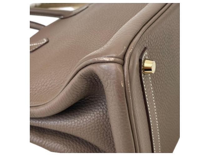 Hermès Bolsa Hermes Birkin 30 em Etoupe Gray Cinza Taupe - vista 19