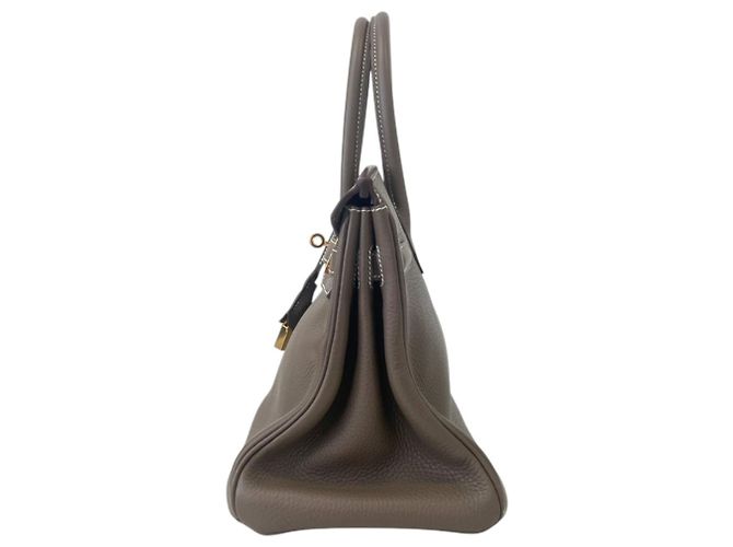 Hermès Bolsa Hermes Birkin 30 em Etoupe Gray Cinza Taupe - vista 3